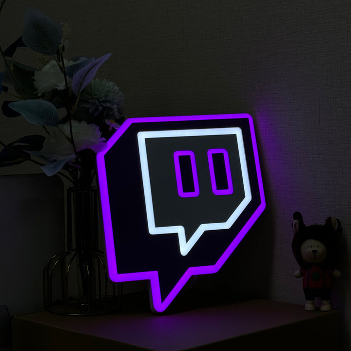 "Twitch -logo" Neon Like
