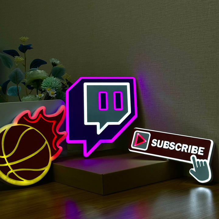 "Twitch -logo" Neon Like