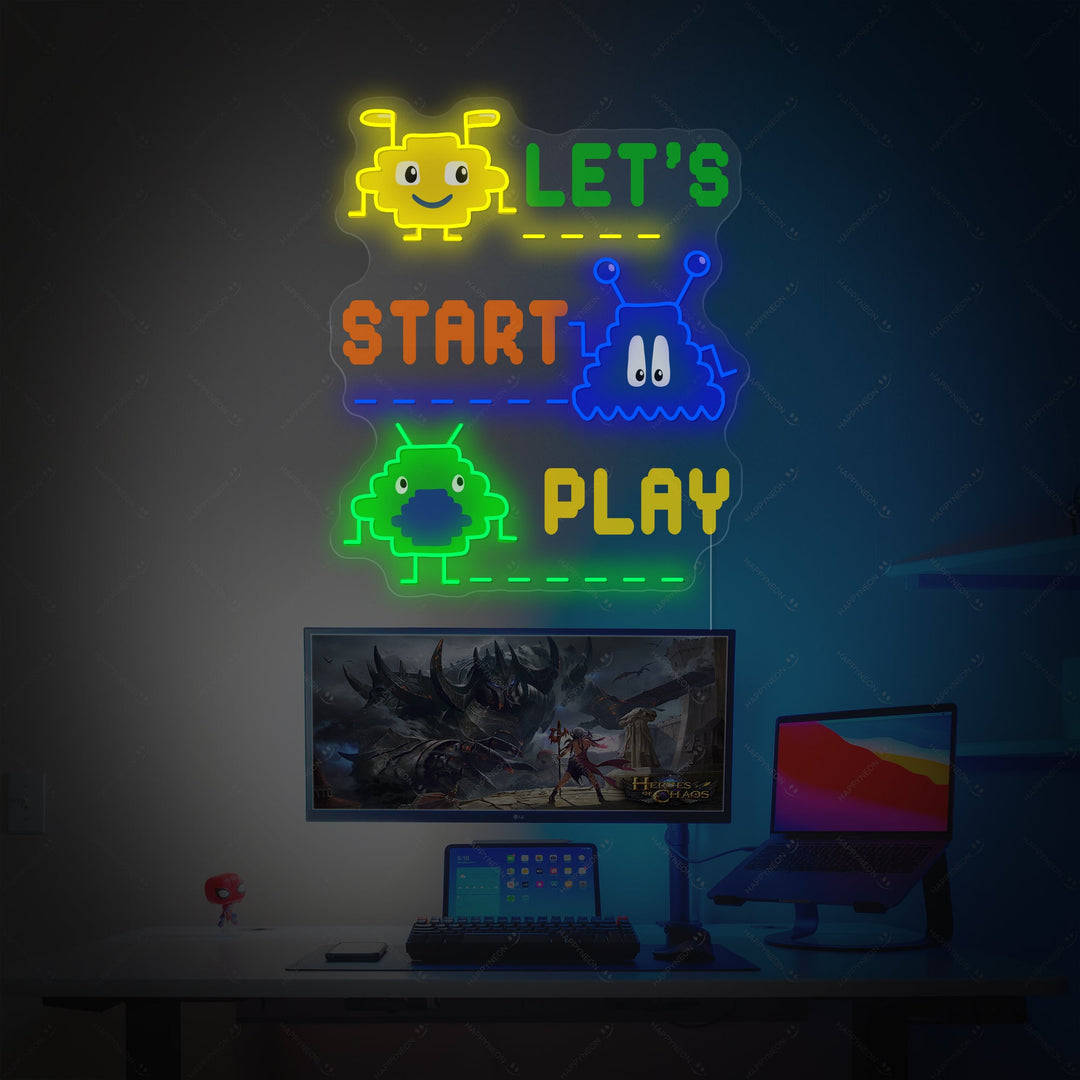 "8 bits videospel" Neonbord