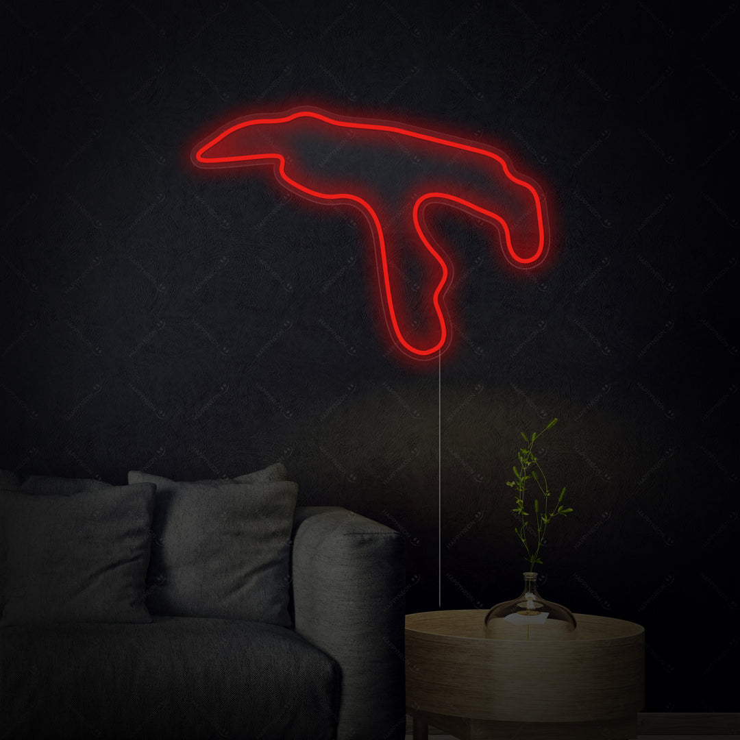 "België F1 Circuit" Neon Verlichting