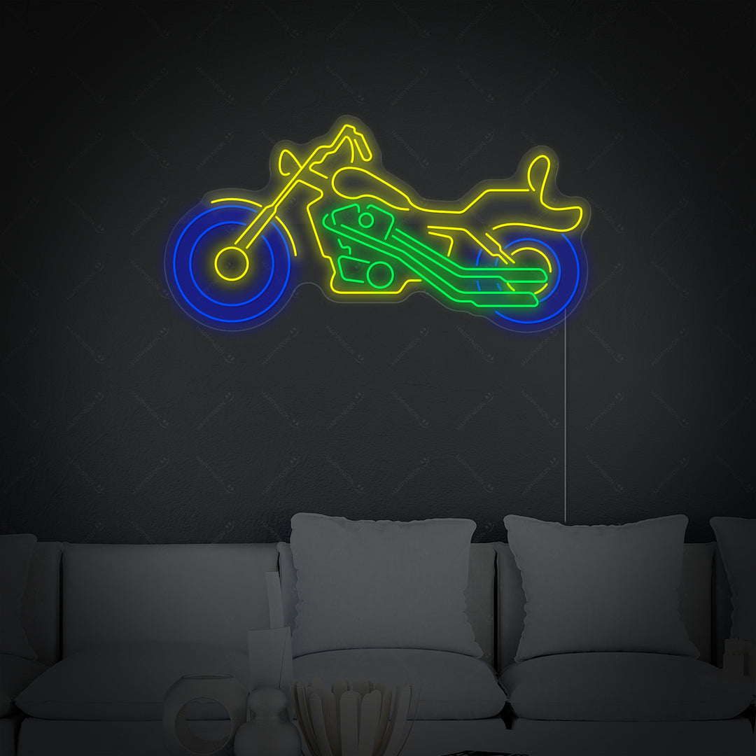 "Cozyle Motorfiets Motorfiets" Neon Verlichting