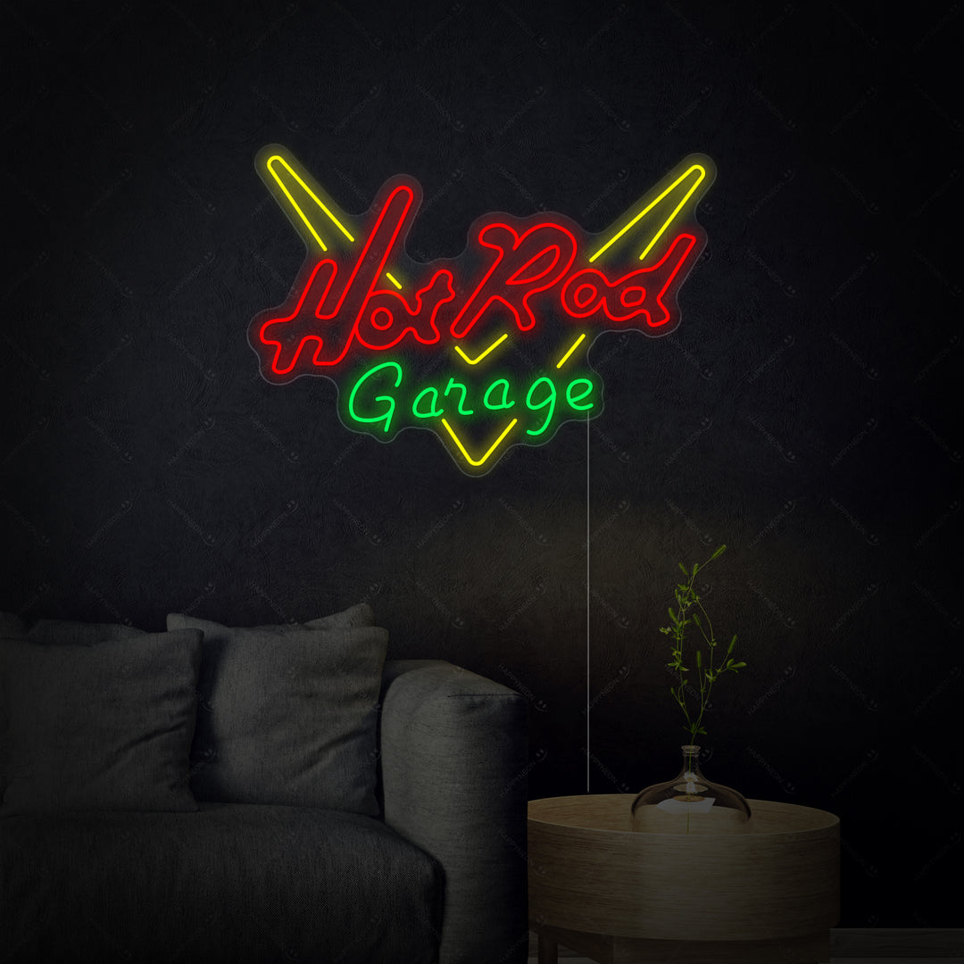 "Garage Hot Rod" Neon Verlichting