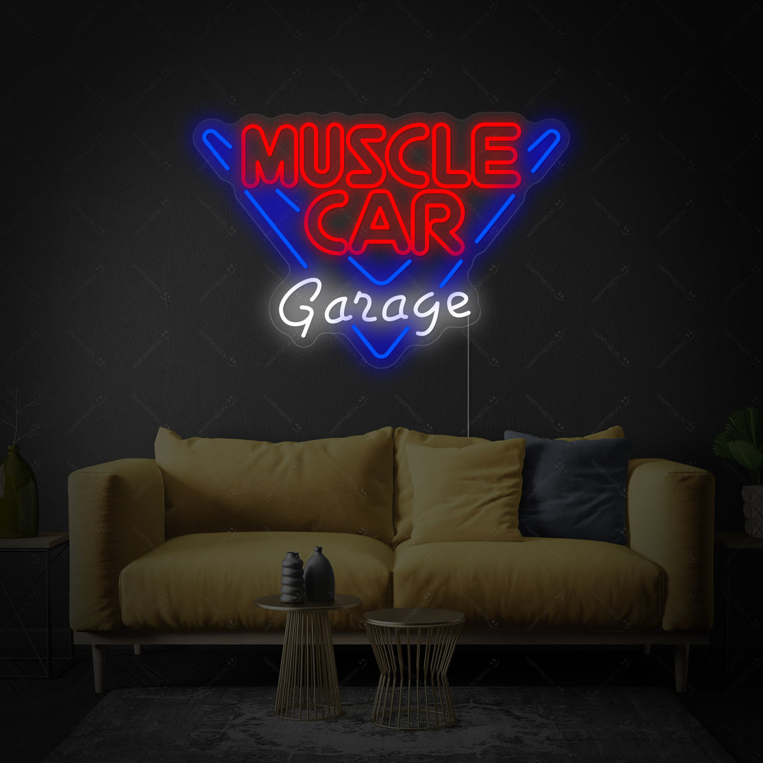 "Muscle Car Garage" Neon Verlichting