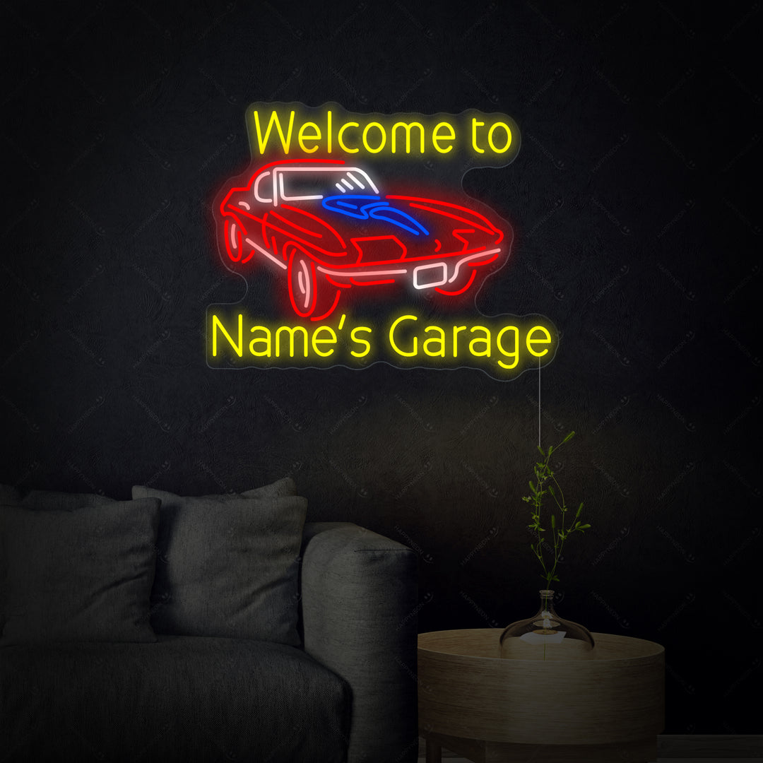 "Welcome to Genes Garage" Neon Verlichting