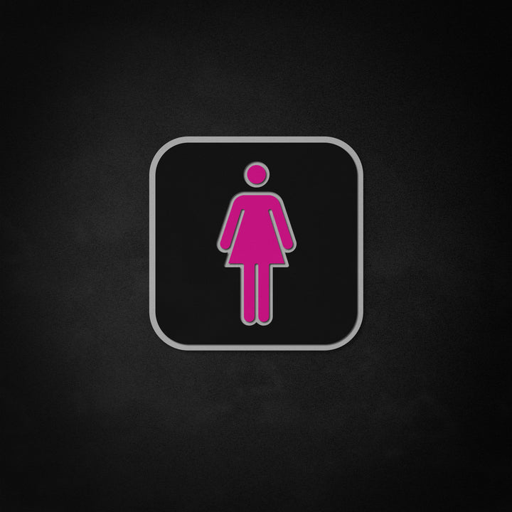 "Vrouw vrouwelijk toilet decor" Neon Like