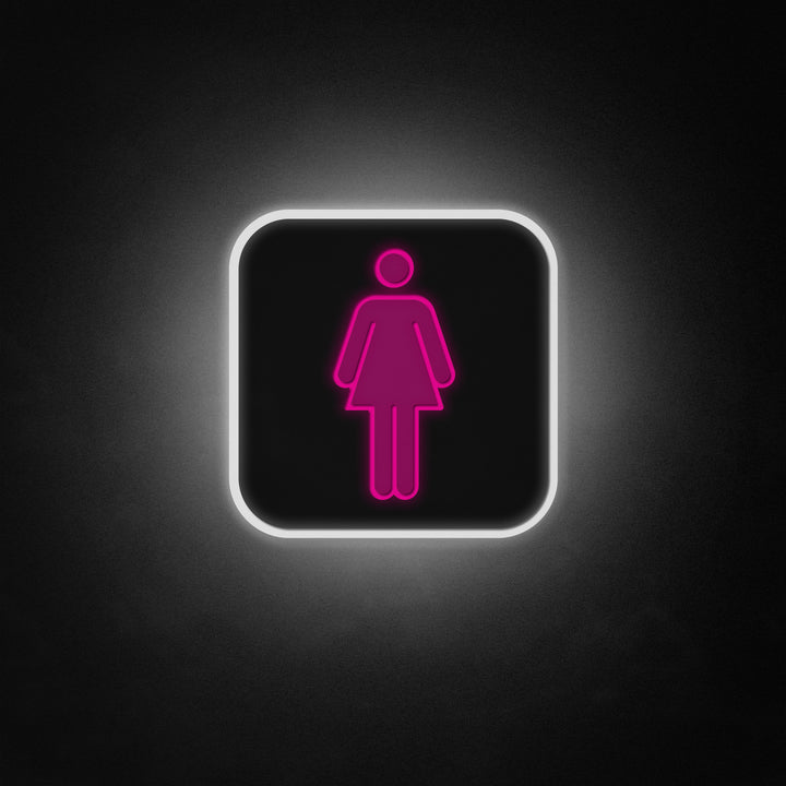 "Vrouw vrouwelijk toilet decor" Neon Like