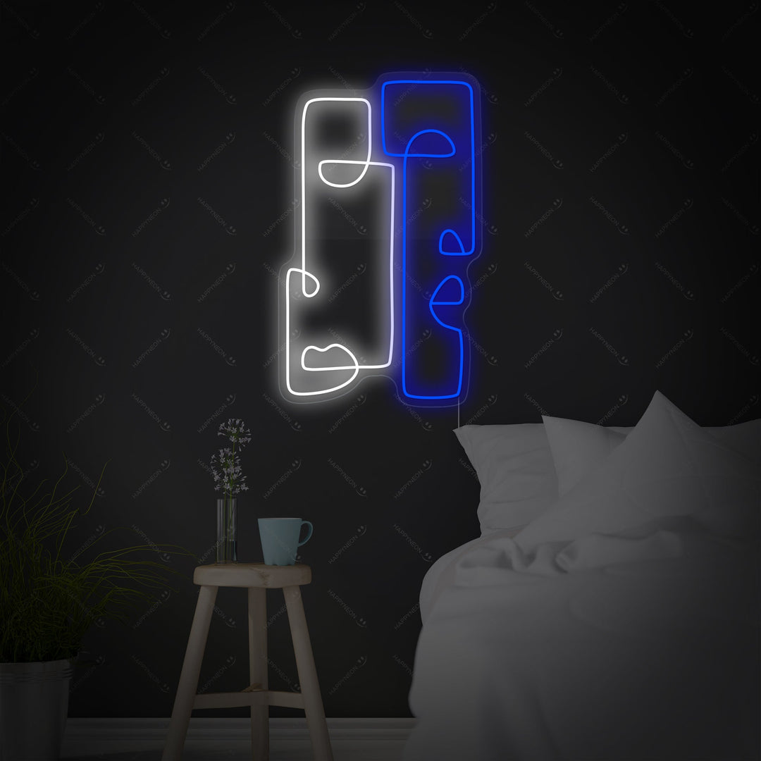 "Abstracte totem" Neonbord