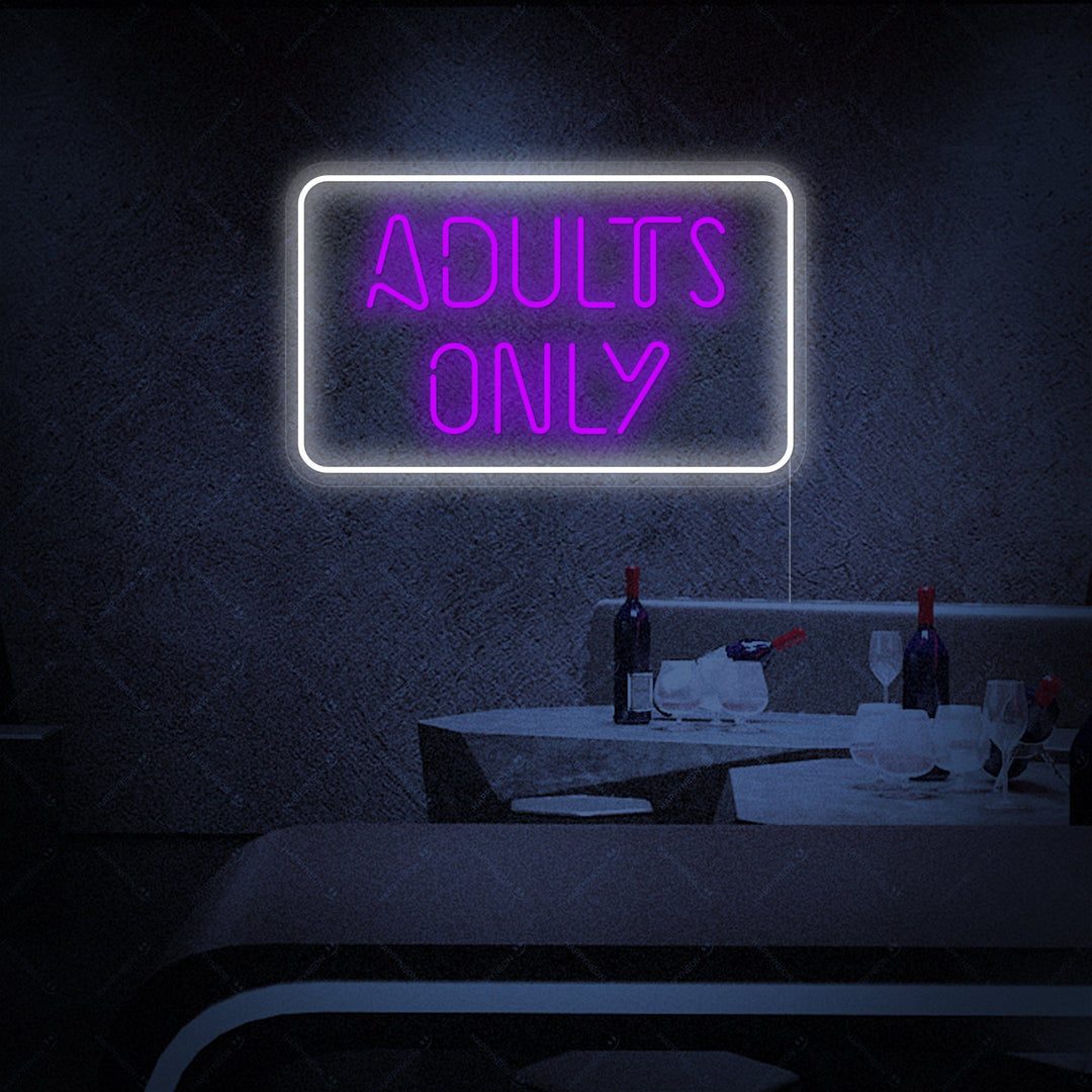"Adult Only" Neonbord
