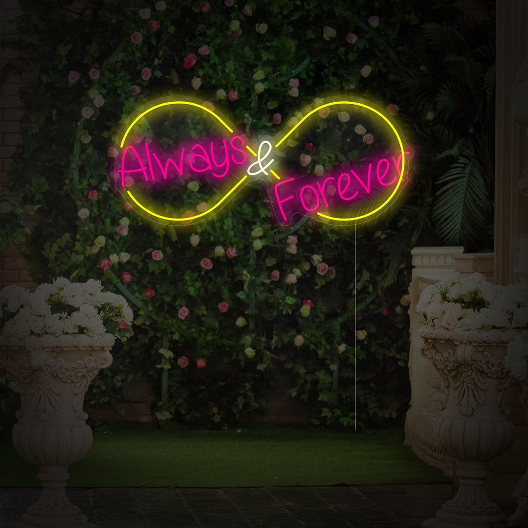 "Always and Forever" Neonbord