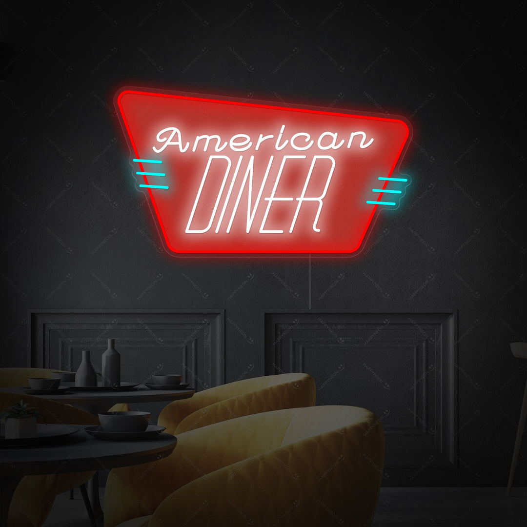 "American Diner" Neonbord