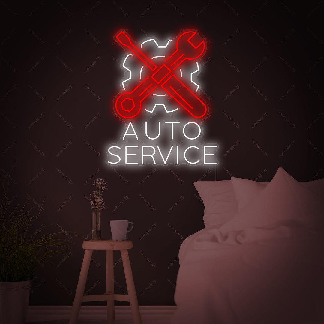 "Auto Service" Neonbord