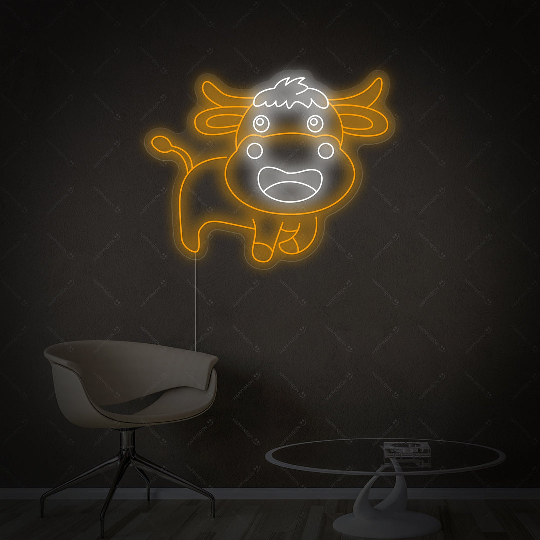 "Baby Koe" Neonbord