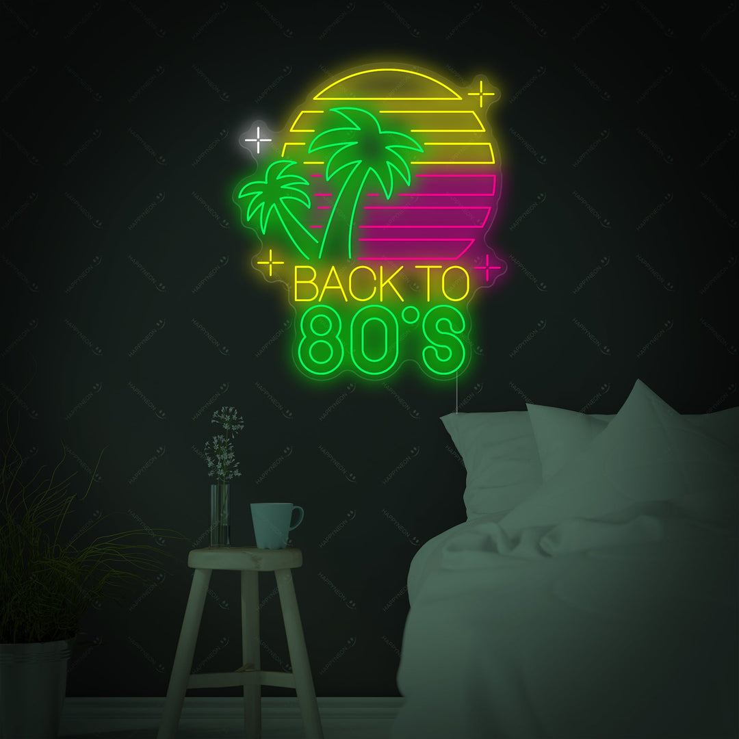 "Back To 80s" Neonbord