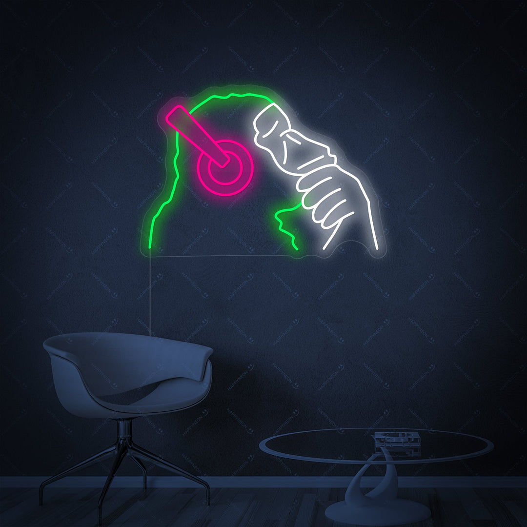 "Banksy Dj Aap" Neonbord