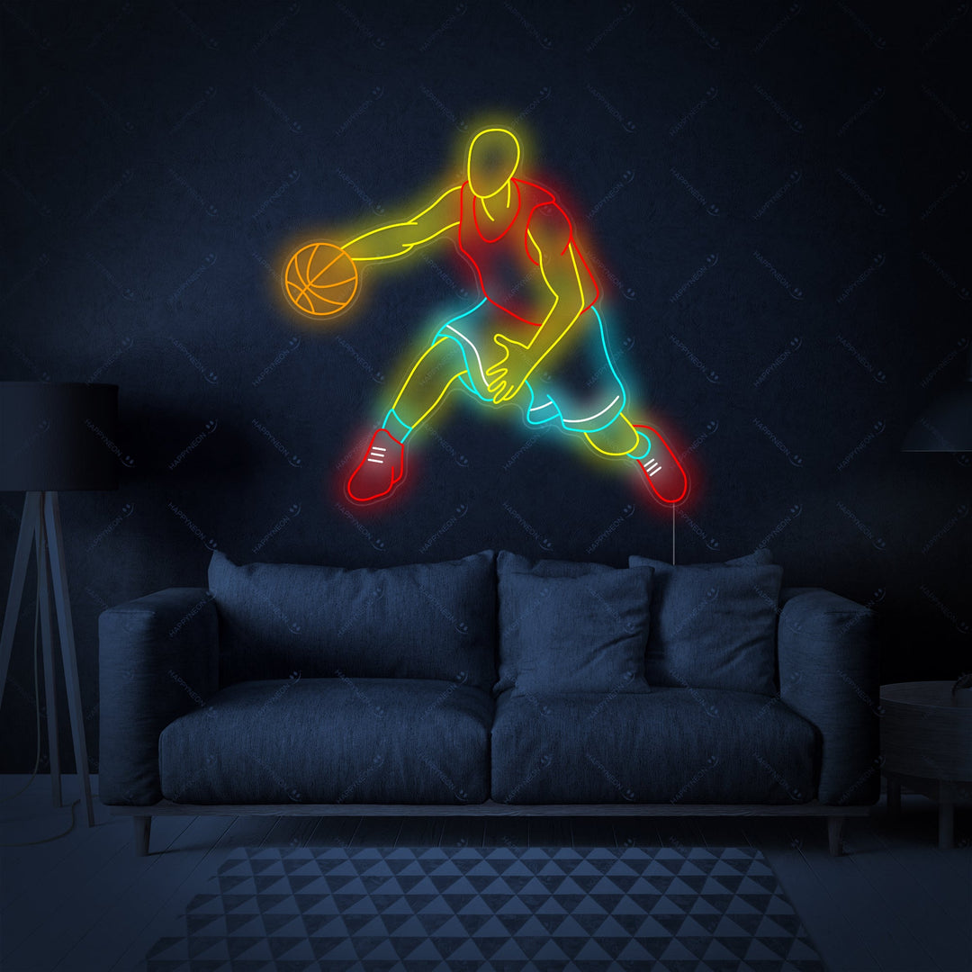 "Basketbal speler" Neonbord