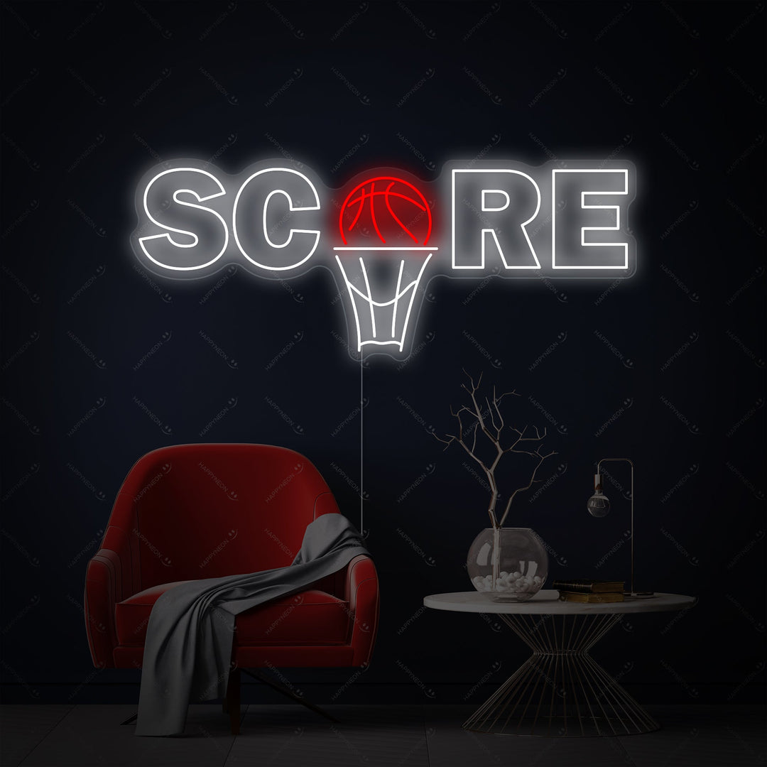 "Basketbal Score" Neonbord