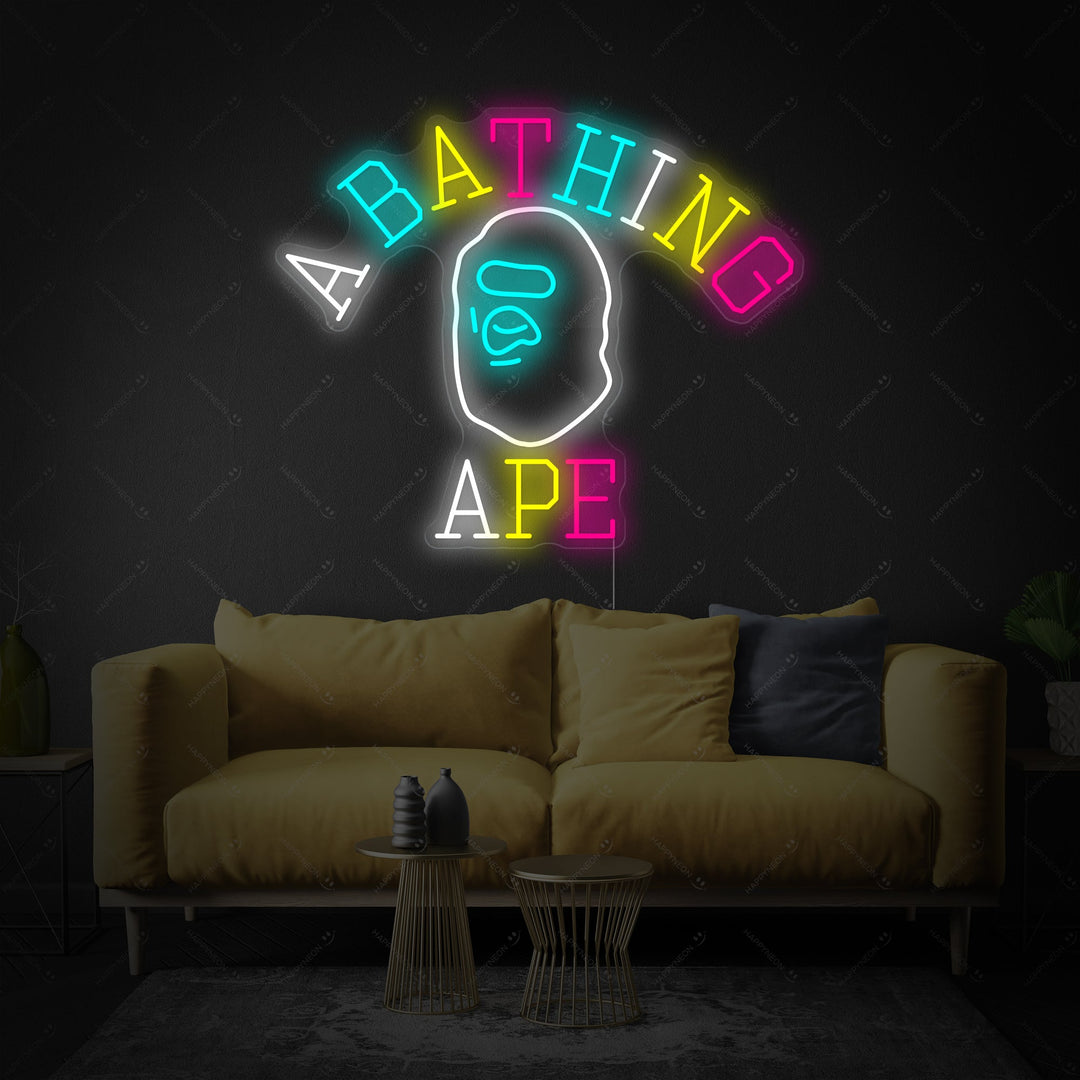 "Bathing Ape" Neonbord