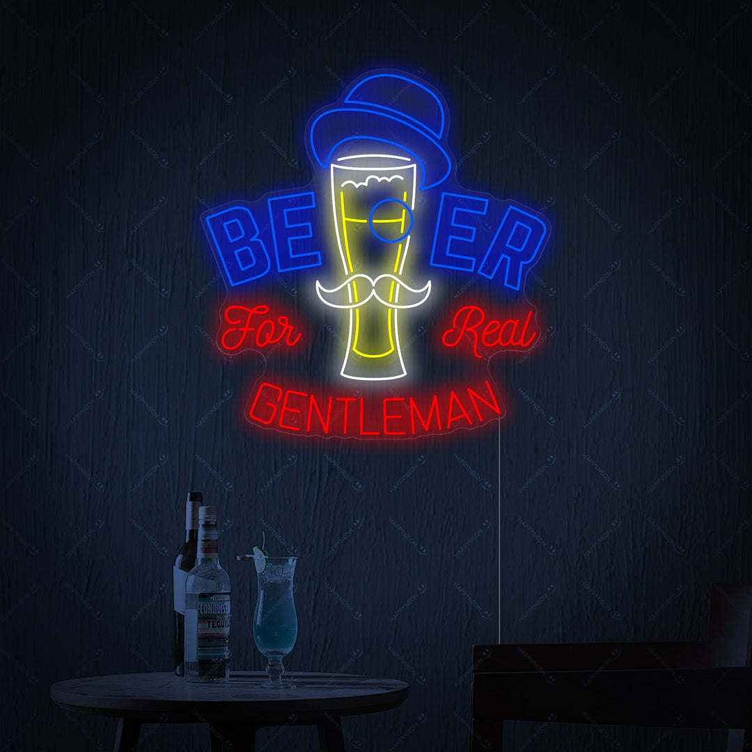 "Beer For Gentleman" Neonbord