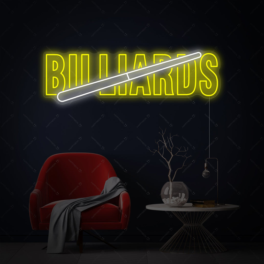 "Billiards" Neonbord