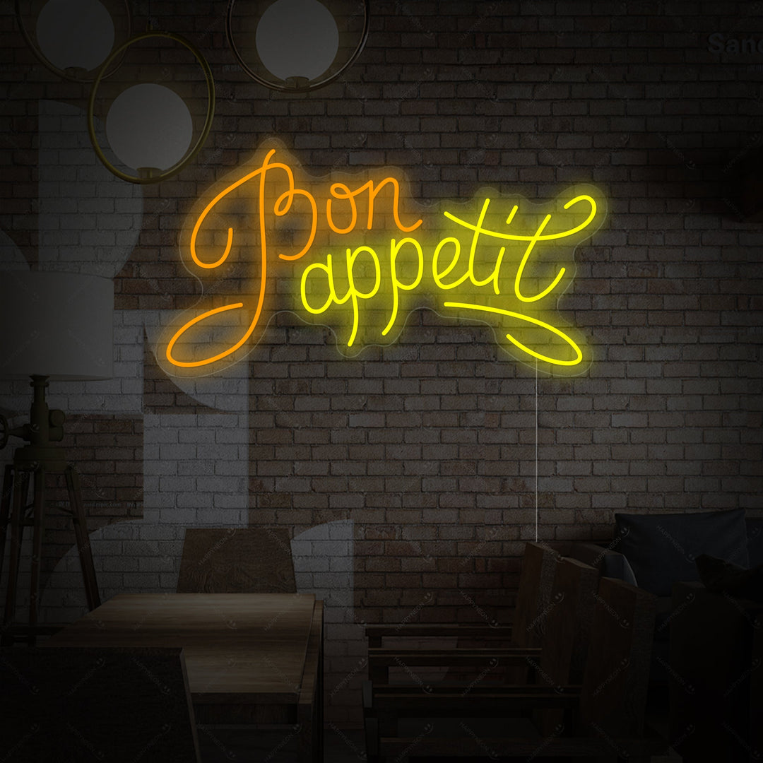 "Bon Appetit" Neonbord