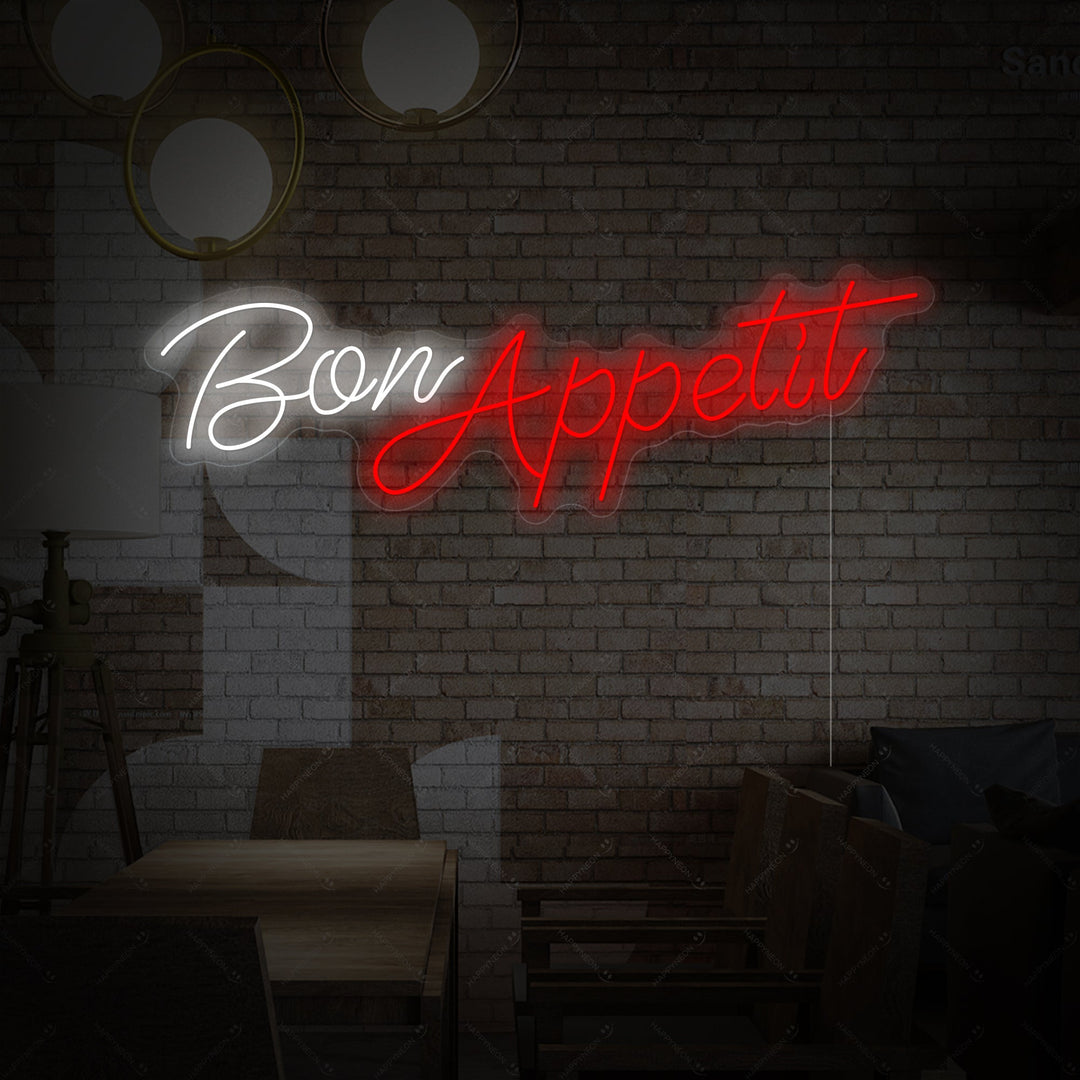 "Bon Appetit" Neonbord