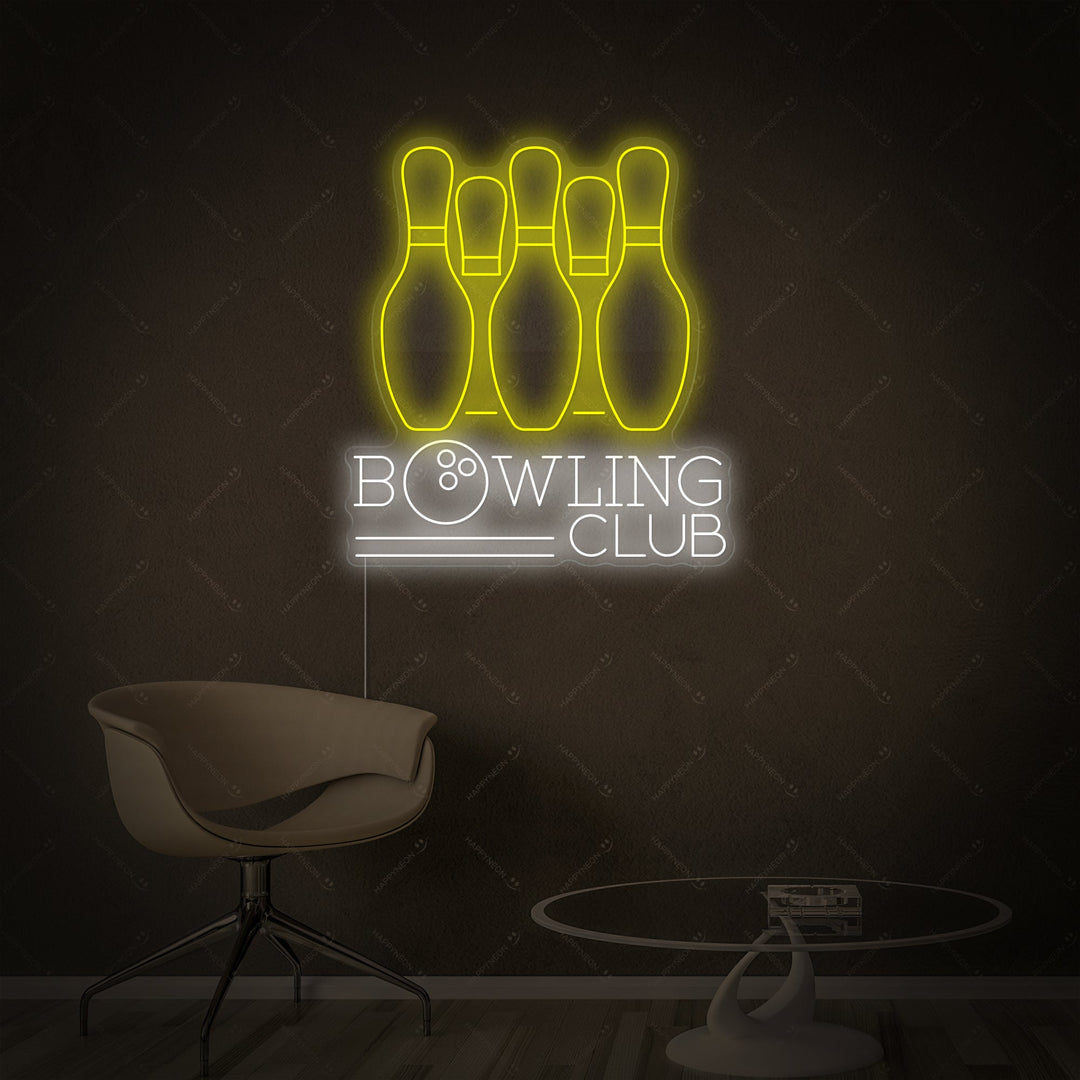 "Bowling Club" Neonbord