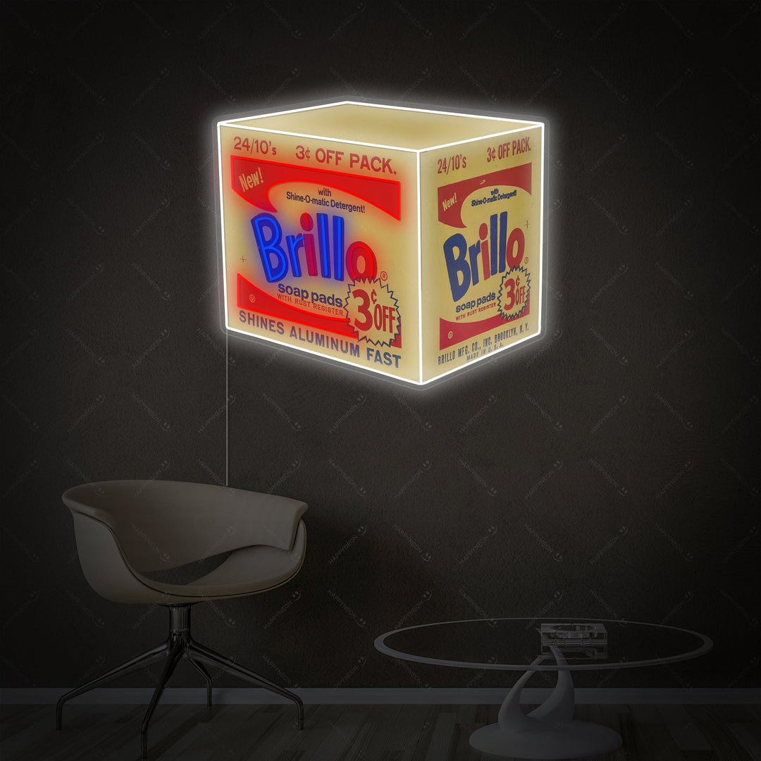"Brillo Box" Neonbord
