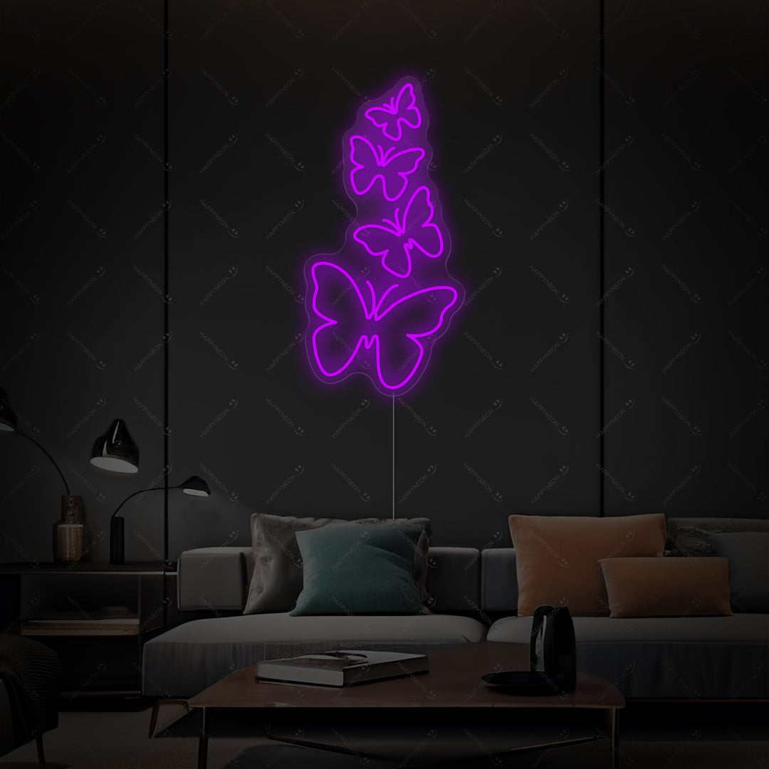 "Vlinders" Neonbord