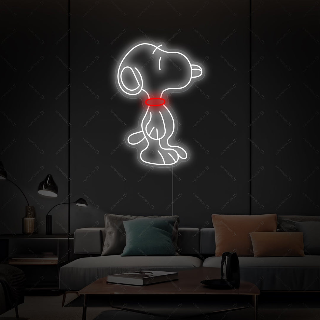"Cartoonhond" Neonbord