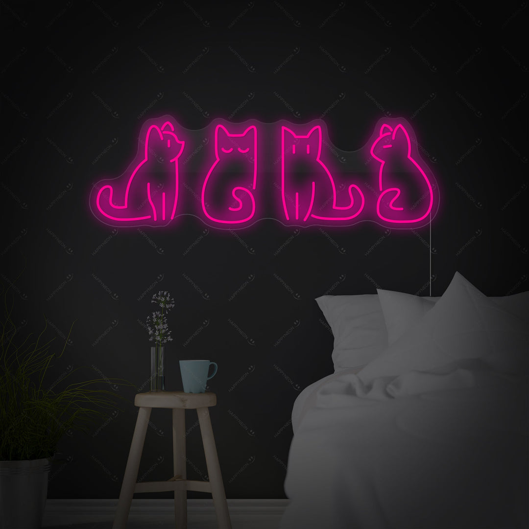 "Katten" Neonbord