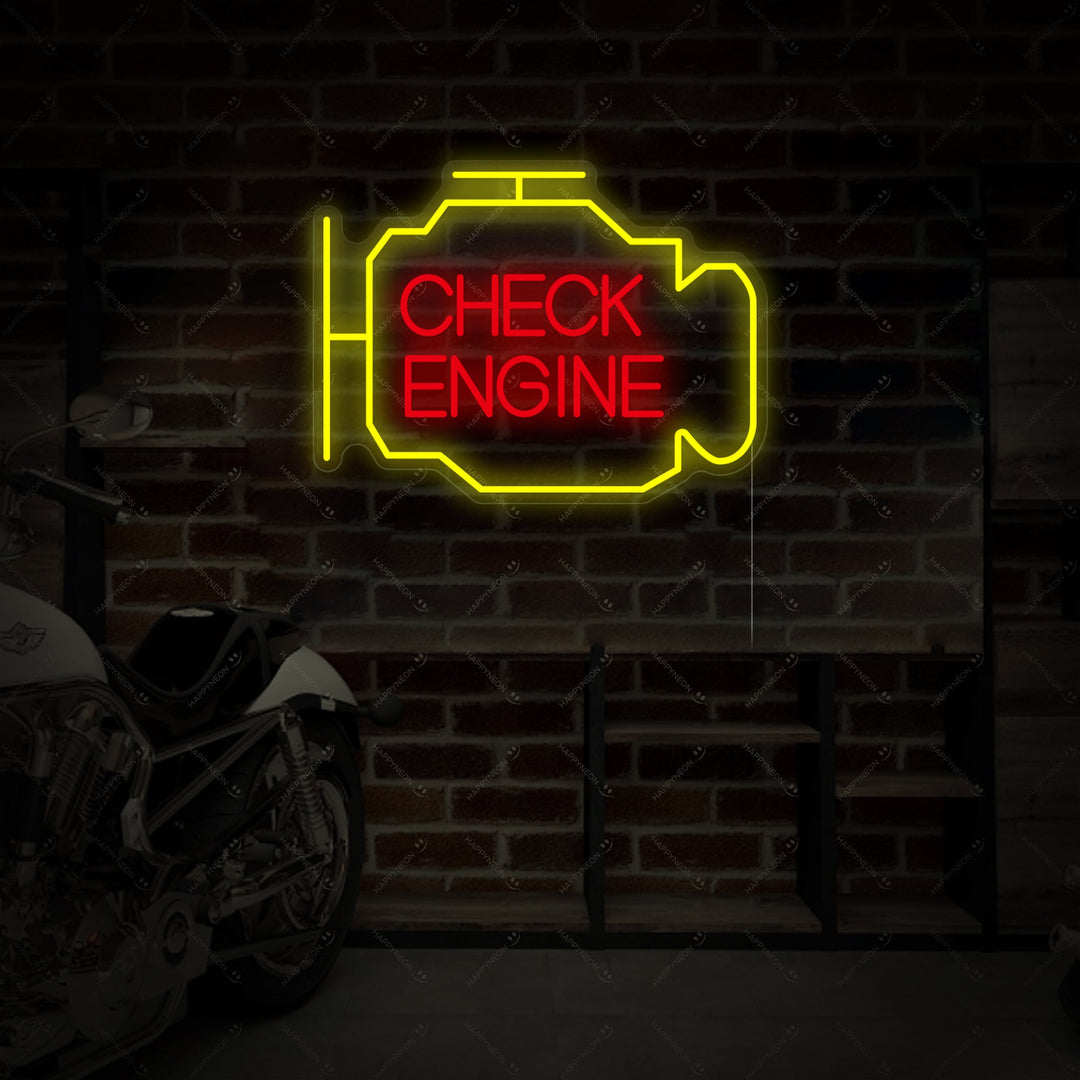 "Check Engine" Neonbord