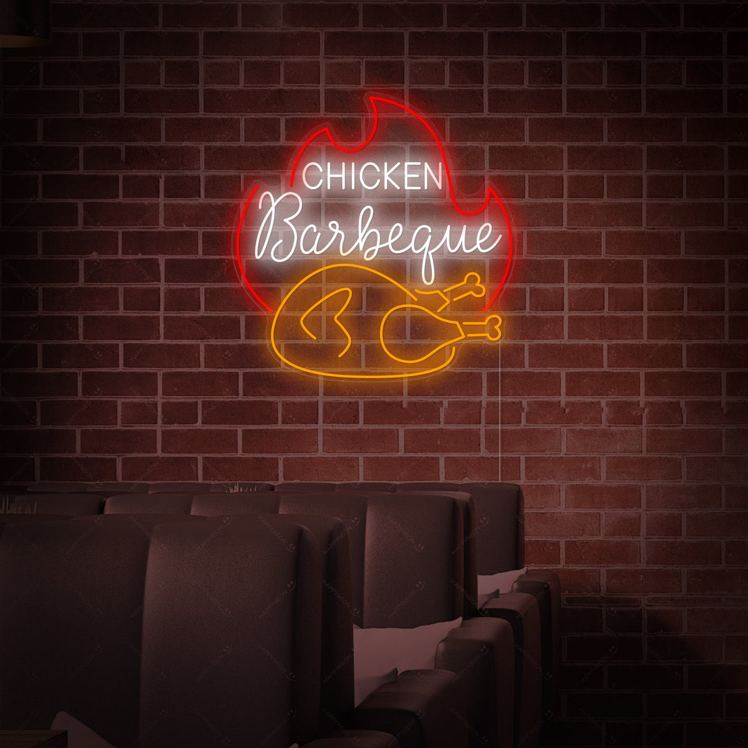 "Chicken Barbecue" Neonbord