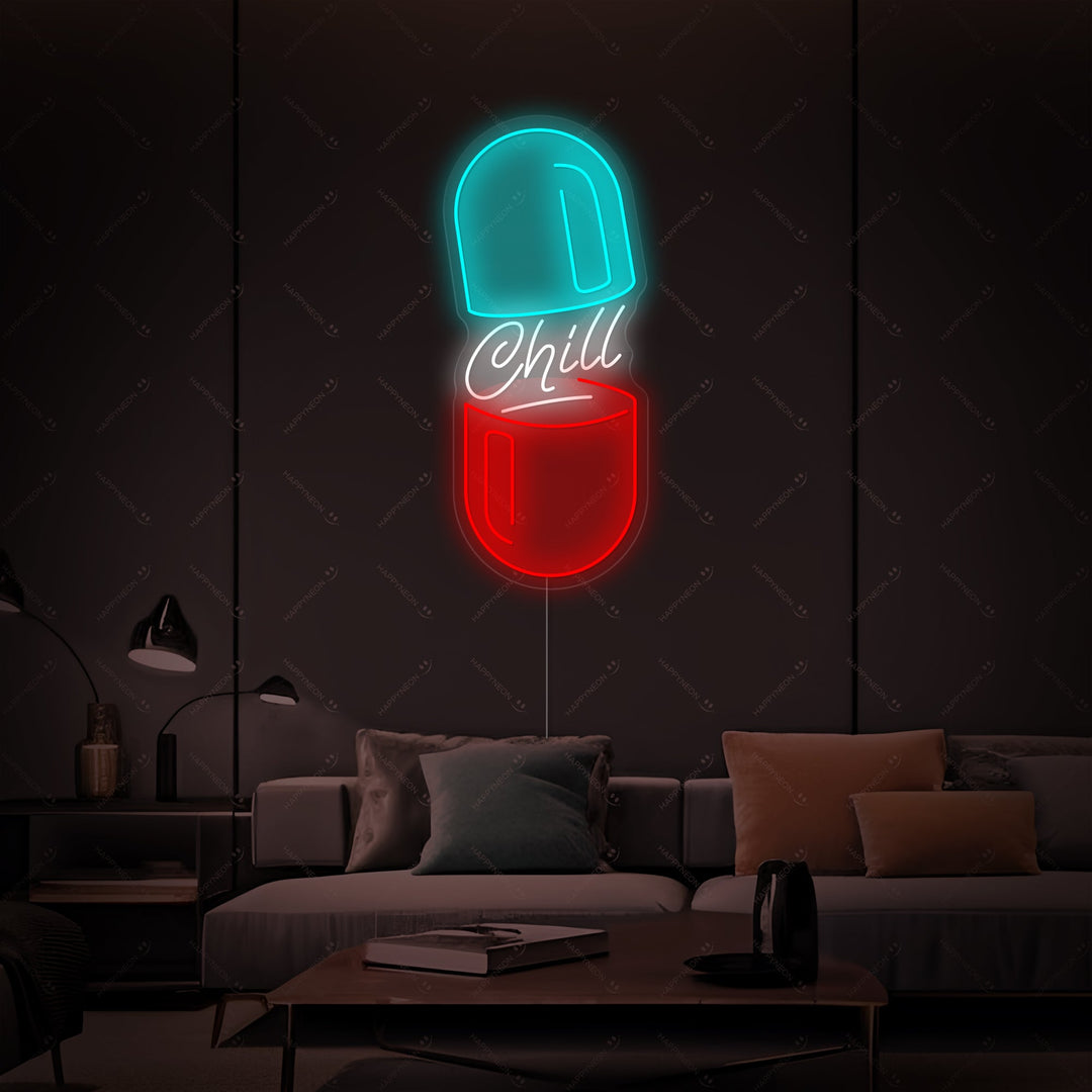 "Chill Pill" Neonbord
