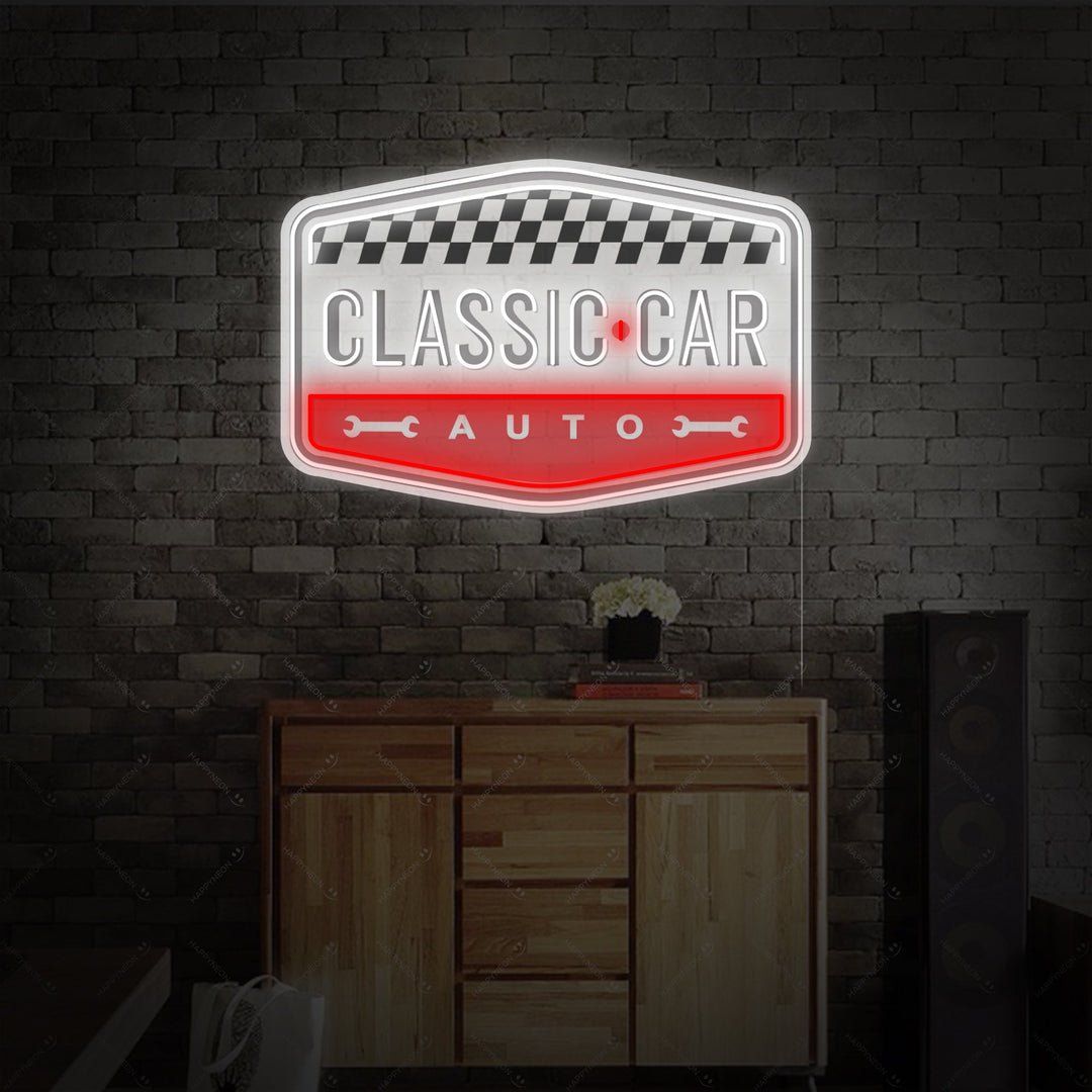 "Classic Car" Neonbord