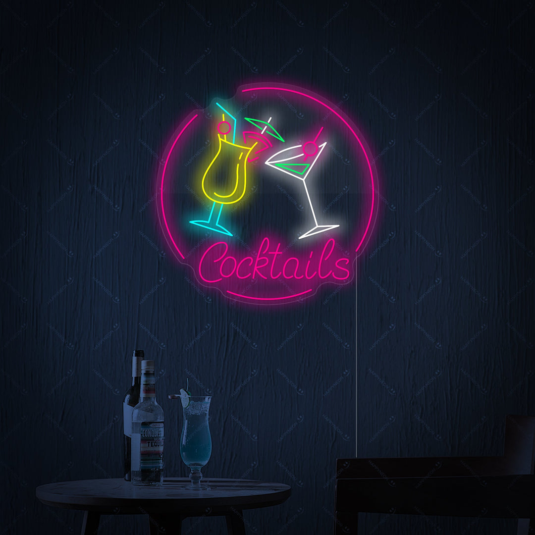 "Cocktails" Neonbord