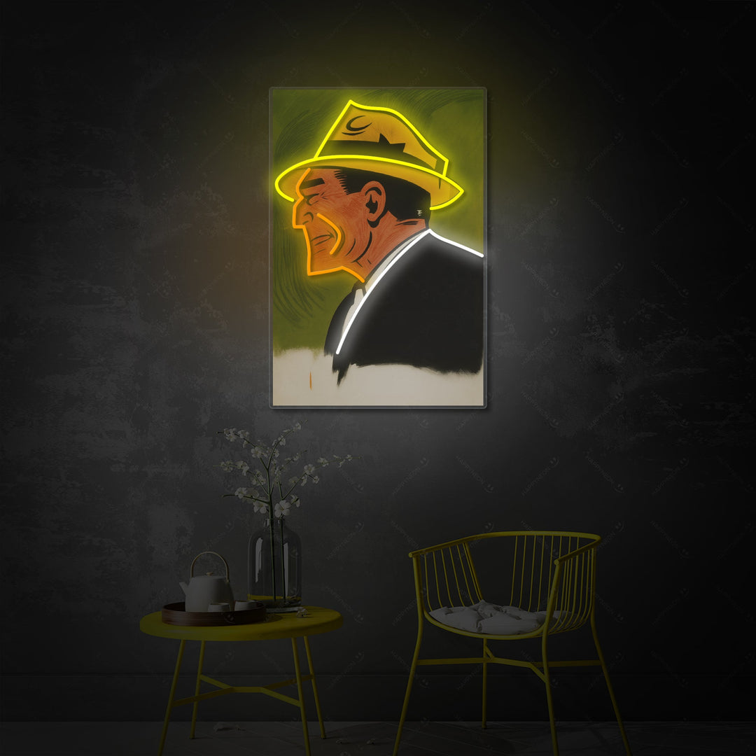 "Stripmaffiabaas" Neonbord