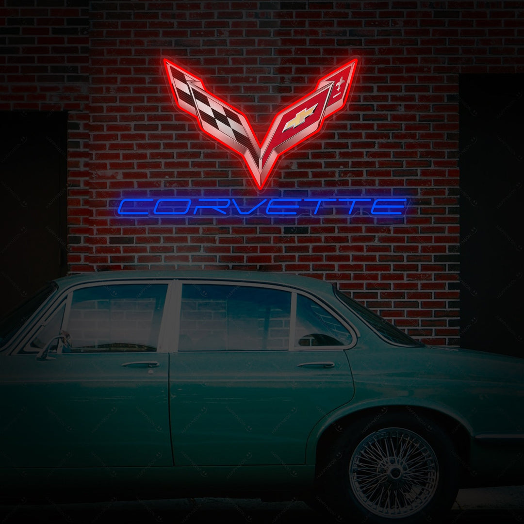 "Corve-Logo" Neonbord
