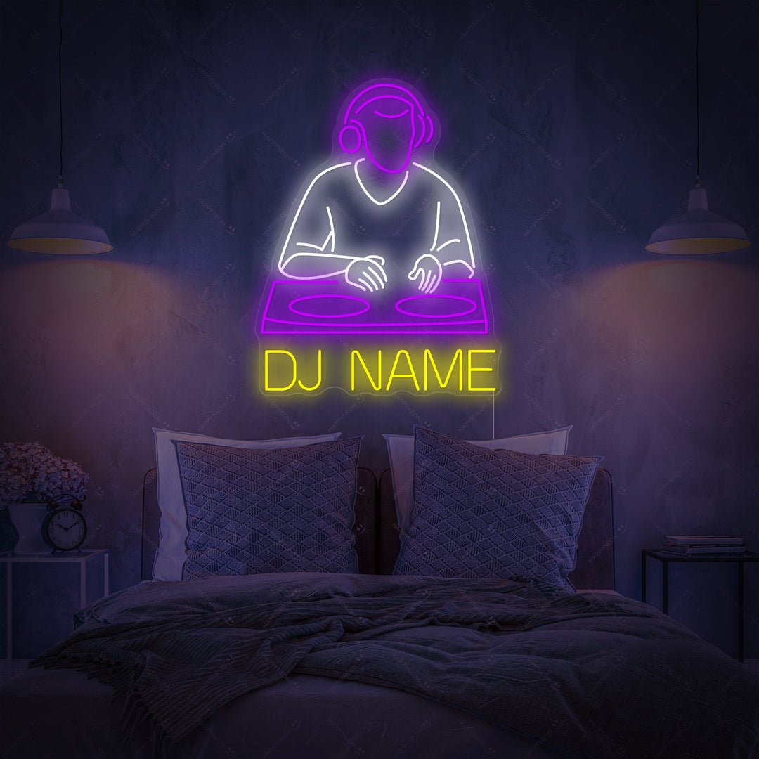 "Aangepast Dj-logo" Neonbord