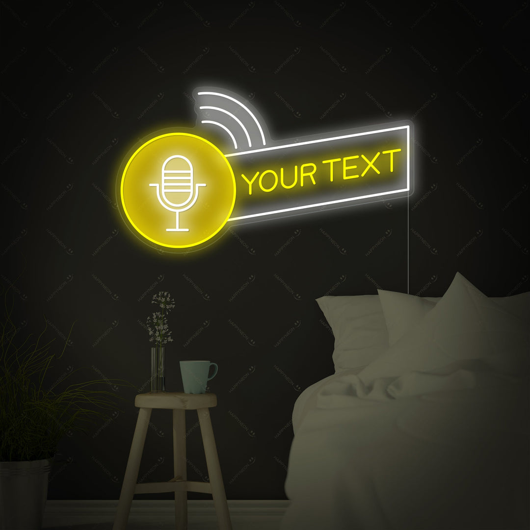 "Aangepaste podcast-logo" Neonbord