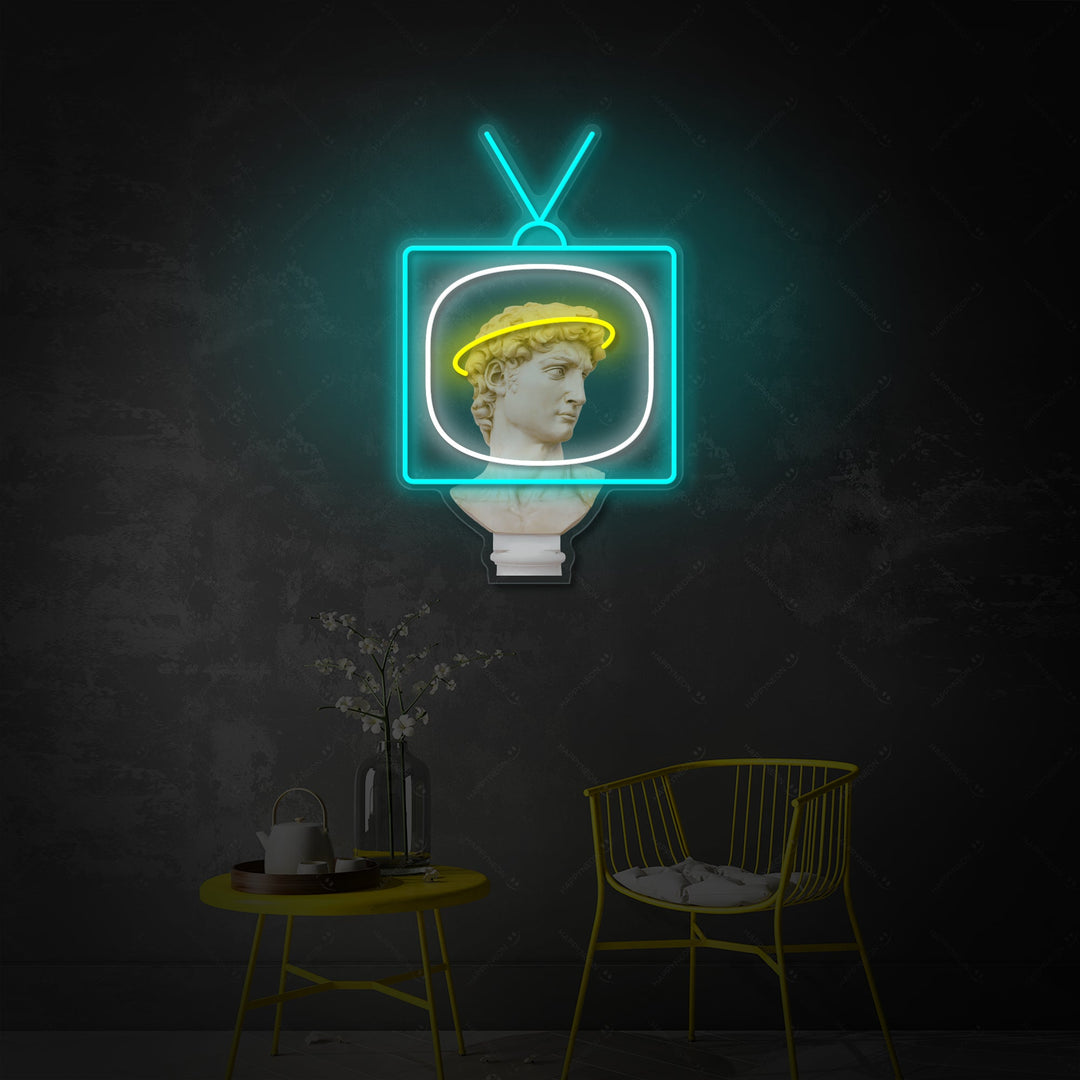 "David Broadcast" Neonbord