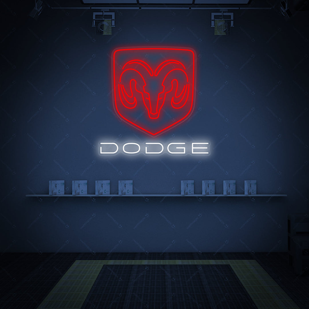 "Dodg-Car" Neonbord