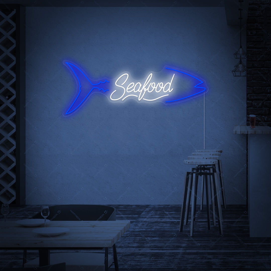 "Seafood" Neonbord