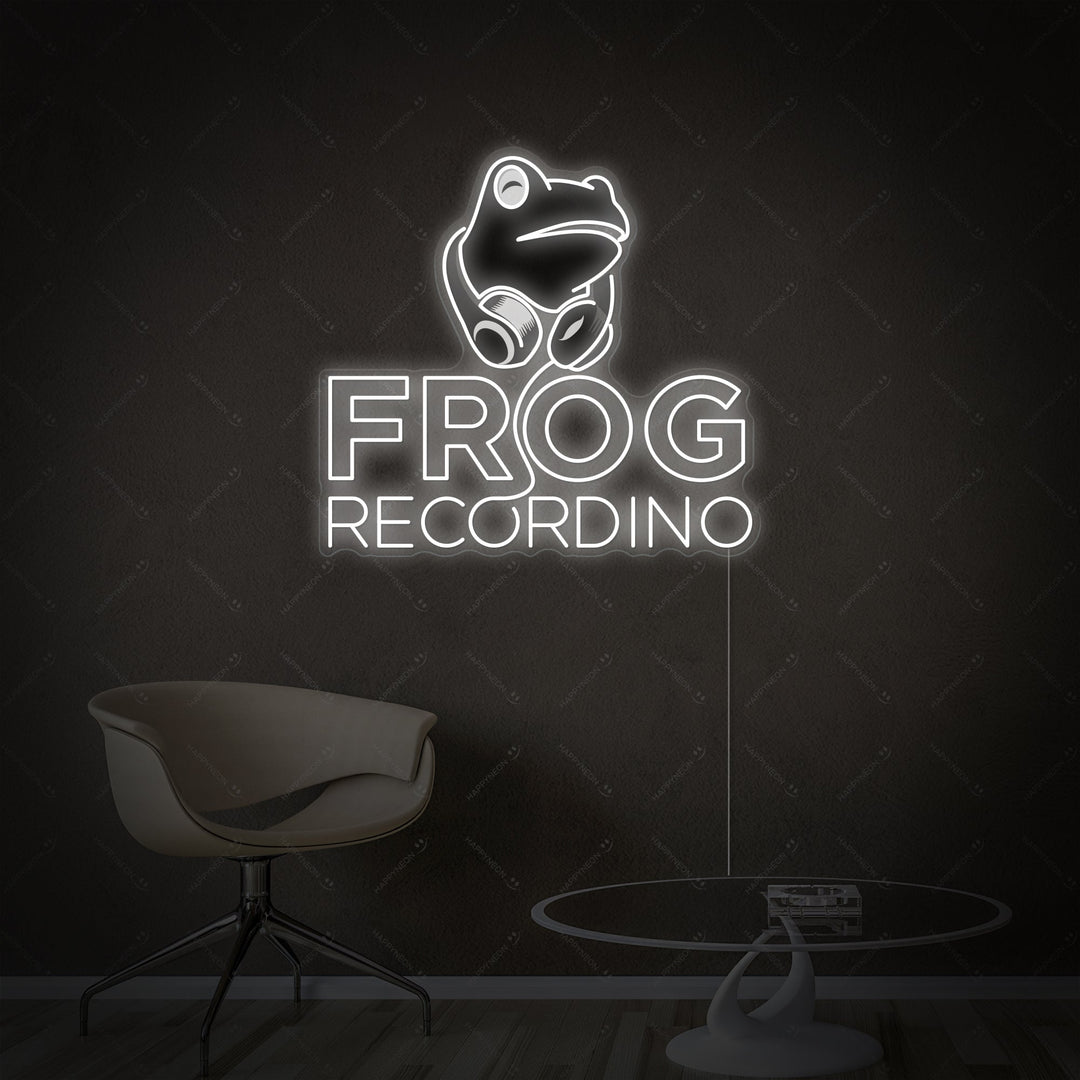 "Frog Recording" Neonbord