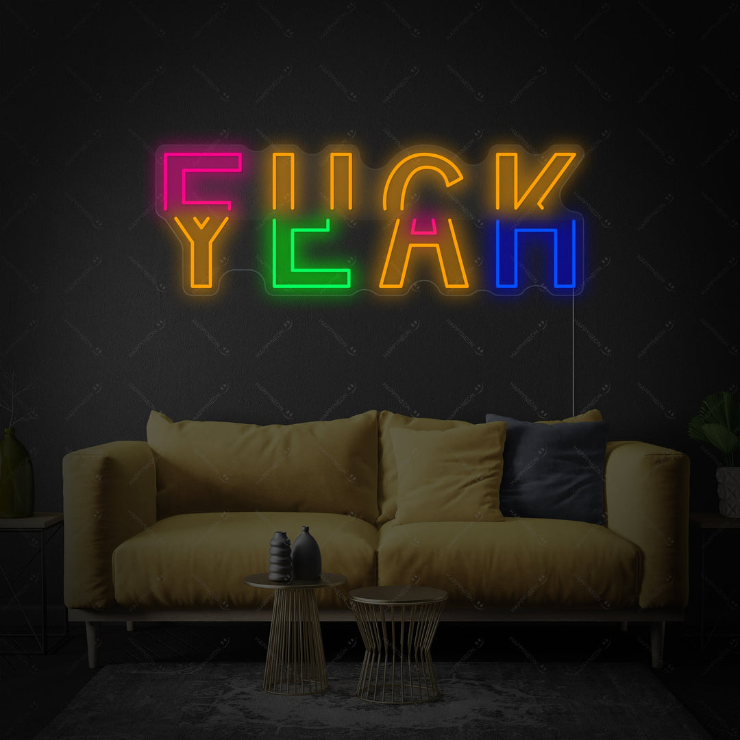 "Fuck Yeah" Neonbord