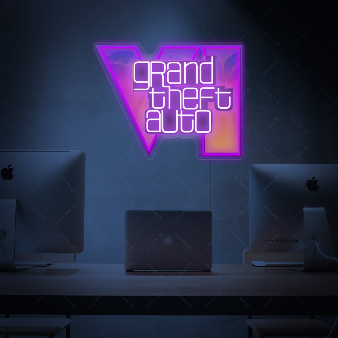 "Grand Theft Auto" Neonbord