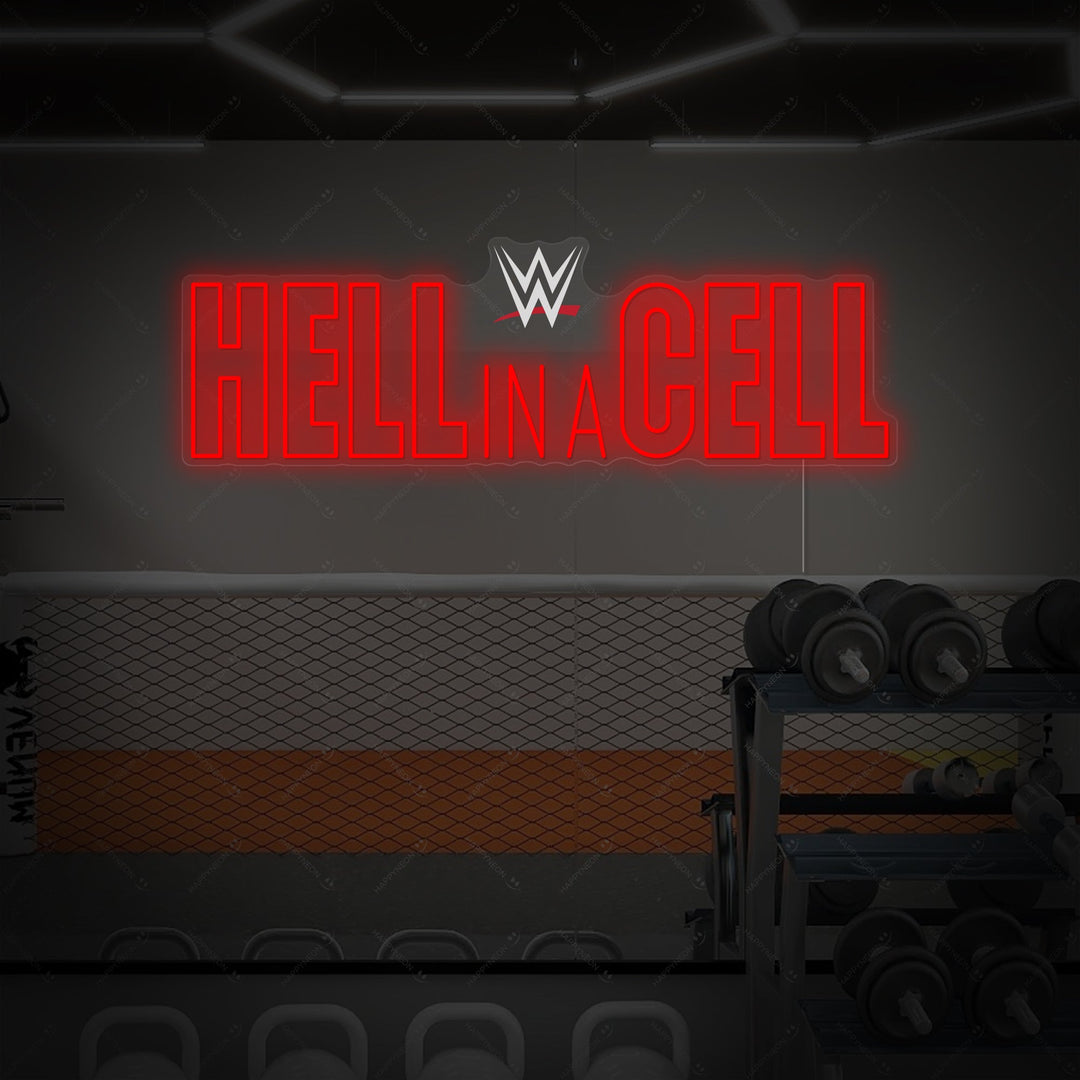 "Hell In A Cell" Neonbord