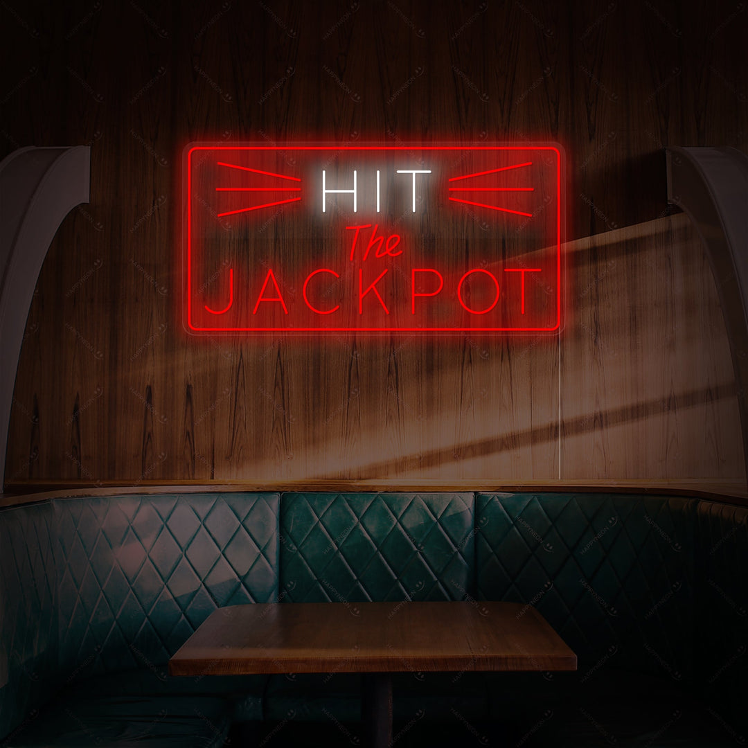 "Hit The Jackpot" Neonbord