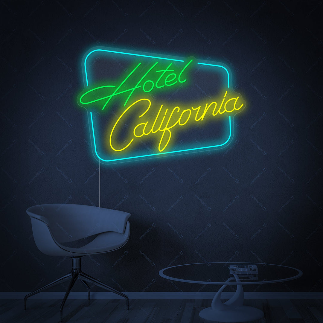 "Hotel California" Neonbord
