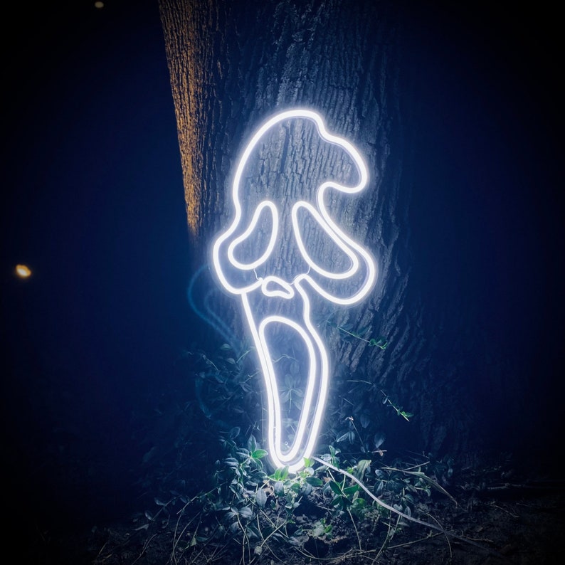"Schreeuwend Spookgezicht Halloween" Neon Verlichting