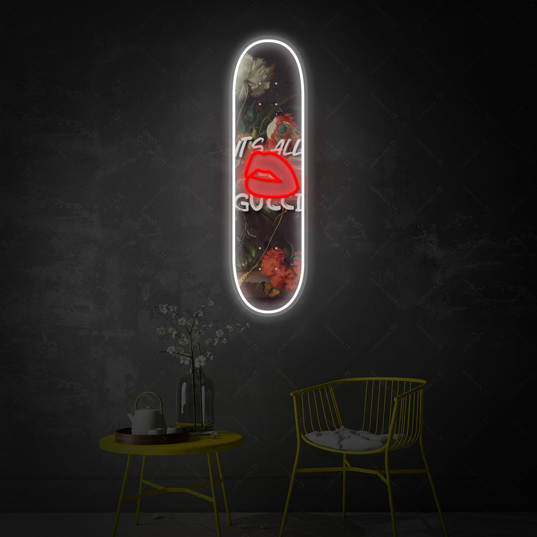 "It's All Good Skateboard" Neonbord